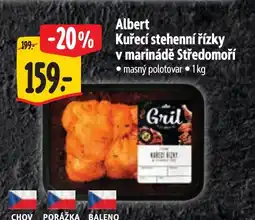 Albert Albert Kuřecí stehenní řízky v marinádě Středomoří nabídka