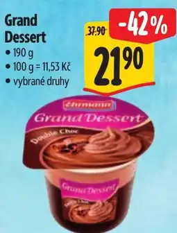 Albert Grand Dessert nabídka