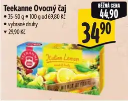 Albert Teekanne Ovocný čaj nabídka