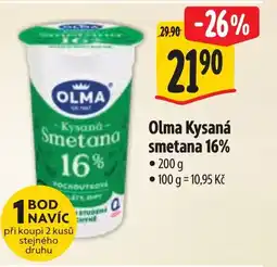 Albert Olma Kysaná smetana 16% nabídka