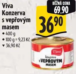 Albert Viva Konzerva s vepřovým masem nabídka