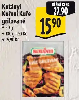 Albert Kotányi Koření Kuře grilovane nabídka