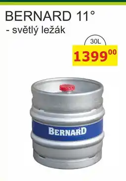 BENE Nápoje BERNARD 11° - světlý ležák 30L sud nabídka
