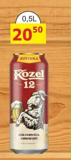 BENE Nápoje Velkopopovický Kozel 12°, 0,5l plechovka nabídka