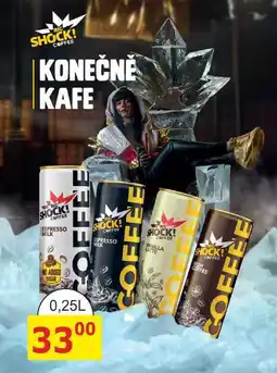 BENE Nápoje BIG SHOCK! COFFEE nabídka