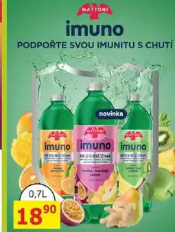 BENE Nápoje MATTONI imuno nabídka