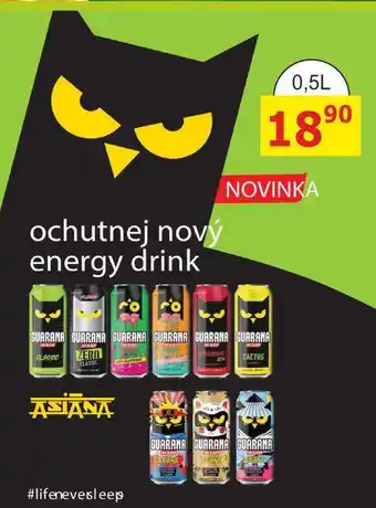 BENE Nápoje GUARANA nabídka