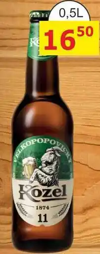 BENE Nápoje Velkopopovický Kozel 11° medium, světlý ležák nabídka
