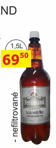 BENE Nápoje Ferdinand Max ležák světlý pivo 1,5l nefiltrované nabídka