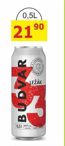 BENE Nápoje Budweiser Budvar Světlý ležák 0,5l plech nabídka