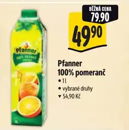 Albert Pfanner 100% pomeranč nabídka
