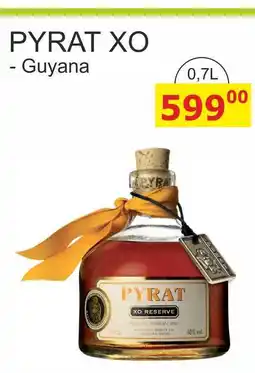 BENE Nápoje PYRAT XO - Guyana nabídka