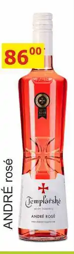 BENE Nápoje Templářské sklepy 0,75l ANDRÉ ROSÉ nabídka