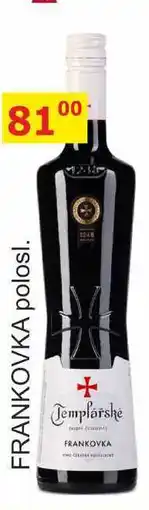 BENE Nápoje Templářské sklepy 0,75l FRANKOVKA nabídka