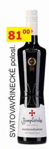 BENE Nápoje Templářské sklepy 0,75l SVATOVAVŘINECKE nabídka