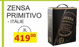 BENE Nápoje ZENSA PRIMITIVO - ITÁLIE nabídka