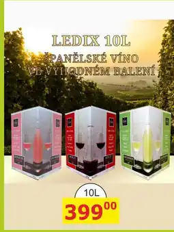 BENE Nápoje LEDIX 10L ŠPANĚLSKÉ VÍNO nabídka