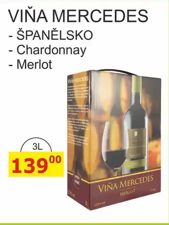 BENE Nápoje VIŇA MERCEDES nabídka