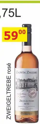 BENE Nápoje ZNOVÍN ZNOJMO 0,75L ZWEIGELTREBE ROSE nabídka