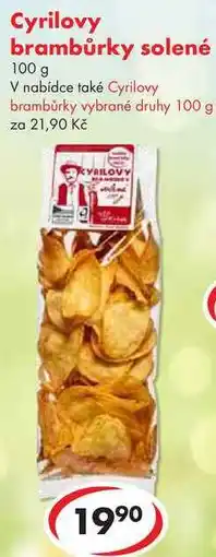 CBA Cyrilovy brambůrky solené nabídka