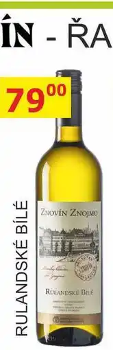 BENE Nápoje ZNOVÍN ZNOJMO 0,75L RULANDSKÉ BÍLÉ nabídka