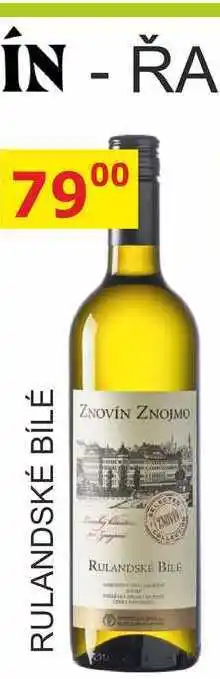 BENE Nápoje ZNOVÍN ZNOJMO 0,75L RULANDSKÉ BÍLÉ nabídka