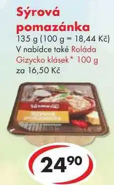 CBA Sýrová pomazánka nabídka