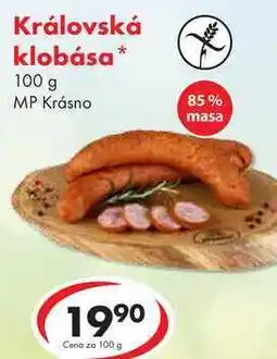 CBA Královská klobása nabídka
