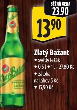 Albert Zlatý Bažant nabídka