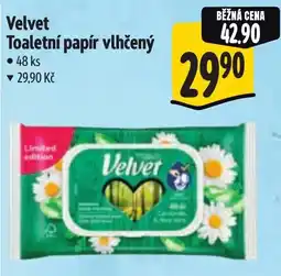 Albert Velvet Toaletní papír vlhčený nabídka