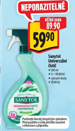 Albert Sanytol Univerzální čistič nabídka