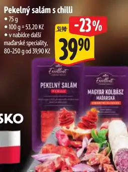 Albert Pekelný salám s chilli nabídka