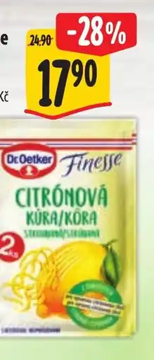 Albert Dr. Oetker Finesse Citronová kůra strouhaná nabídka