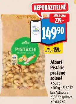 Albert Albert Pistácie pražené solené nabídka