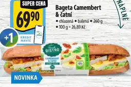 Albert Bageta Camembert & čatní nabídka