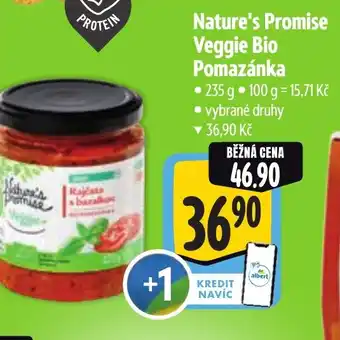 Albert Nature's Promise Veggie Bio Pomazánka nabídka