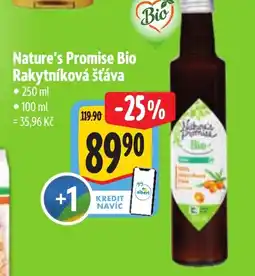 Albert Nature's Promise Bio Rakytníková šťáva nabídka