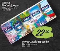 Coop VELVET Classic kapesníky nabídka