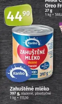 Coop Zahuštěné mléko nabídka