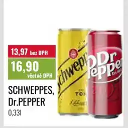 Ratio Schweppes, Dr.Pepper nabídka