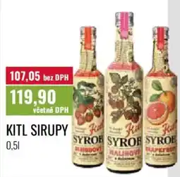 Ratio Kitl sirupy nabídka