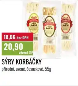 Ratio Sýry korbáčky nabídka