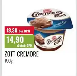 Ratio Zott cremore nabídka