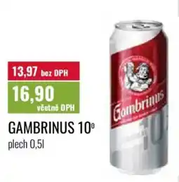Ratio Gambrinus 10° nabídka