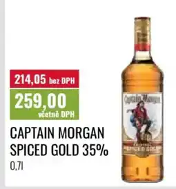 Ratio Captain morgan spiced gold 35% nabídka