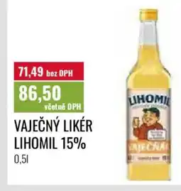 Ratio Vaječný likér lihomil 15% nabídka