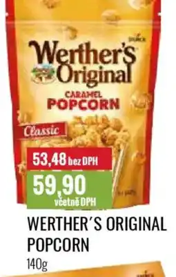 Ratio Werther's original popcorn nabídka