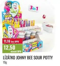 Ratio Lízátko johny bee sour potty nabídka