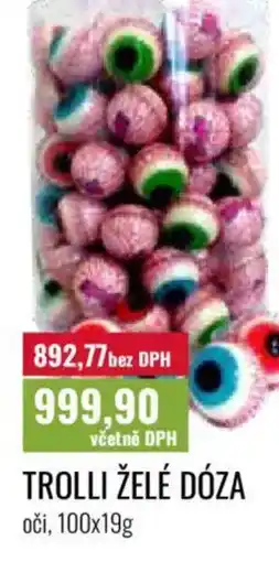 Ratio Trolli želé dóza nabídka