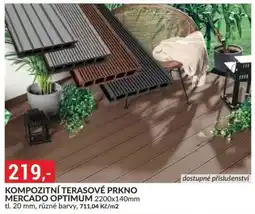 Baumax Kompozitní terasové prkno mercado optimum nabídka